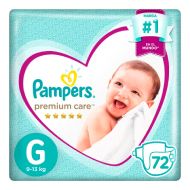 Pack Pañales para bebé PAMPERS Premium Care Talla XG Paquete 120un