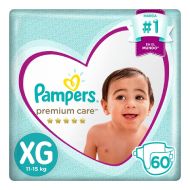Pañales para Bebé PAMPERS Premium Care Talla XXG Megapack Paquete